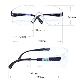 Amazon | [kzr] 保護めがね セーフティグラス 安全メガネ 安全